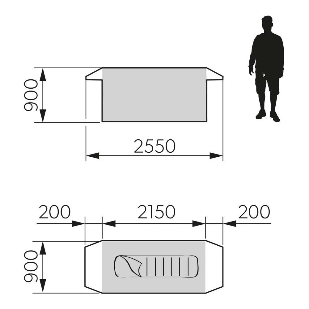 1 Person Inflatable Swag - Pico FTC 1x1 TC By Dometic