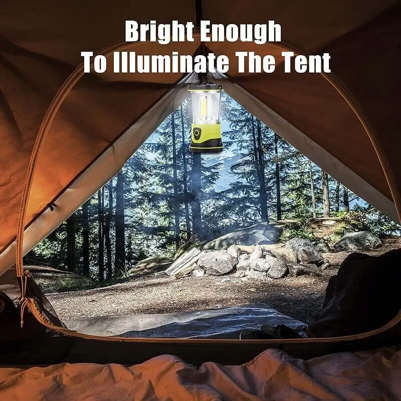 Ultra-Bright 2500 Lumens COB LED Camping Lantern with 4D Batteries Included