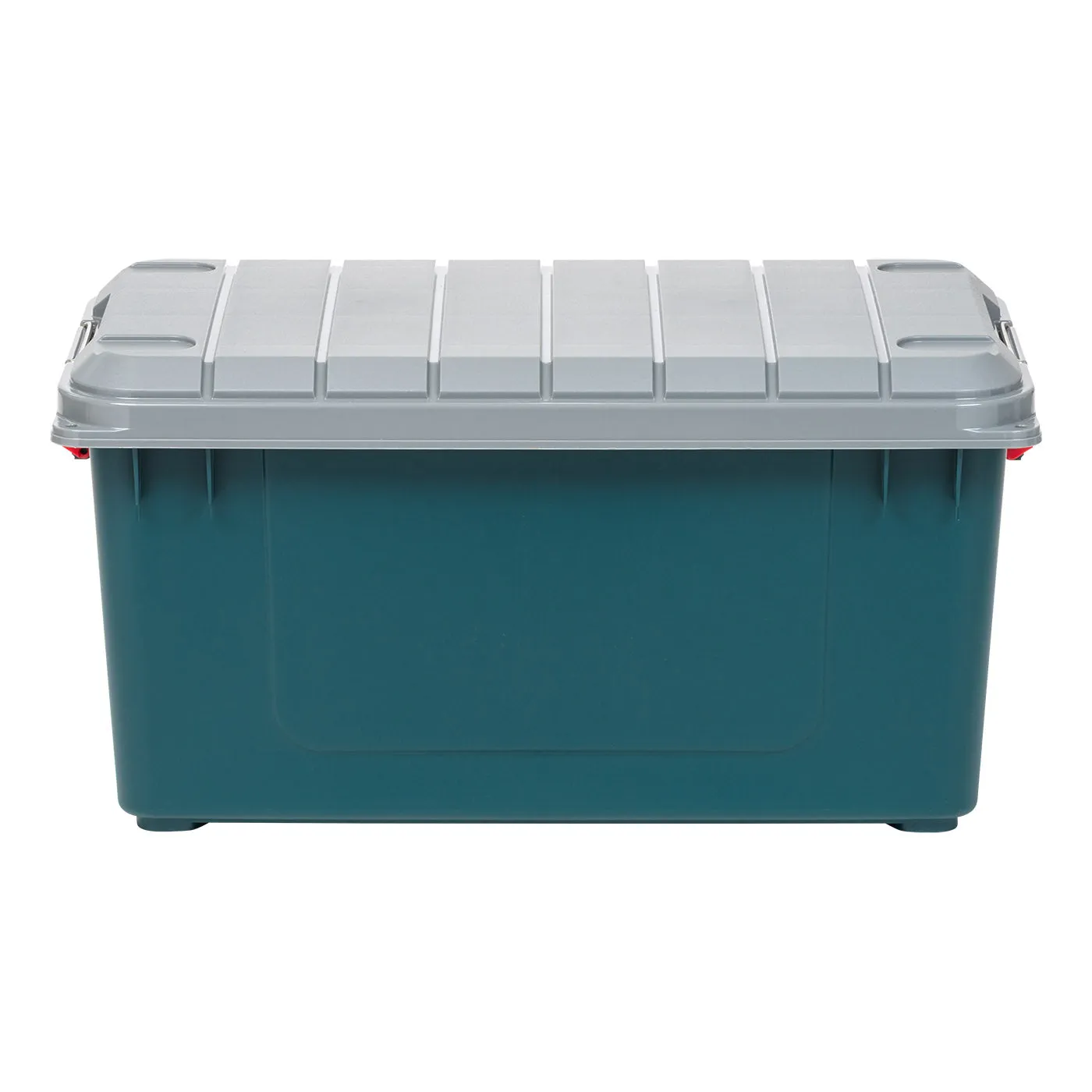 79 Quart Green Stackble Storage Tote w/ Heavy-duty Buckles [ Pack of 2 ]