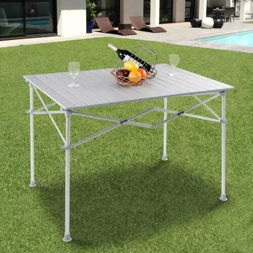 Aluminum Lightweight Folding Picnic Camping Table