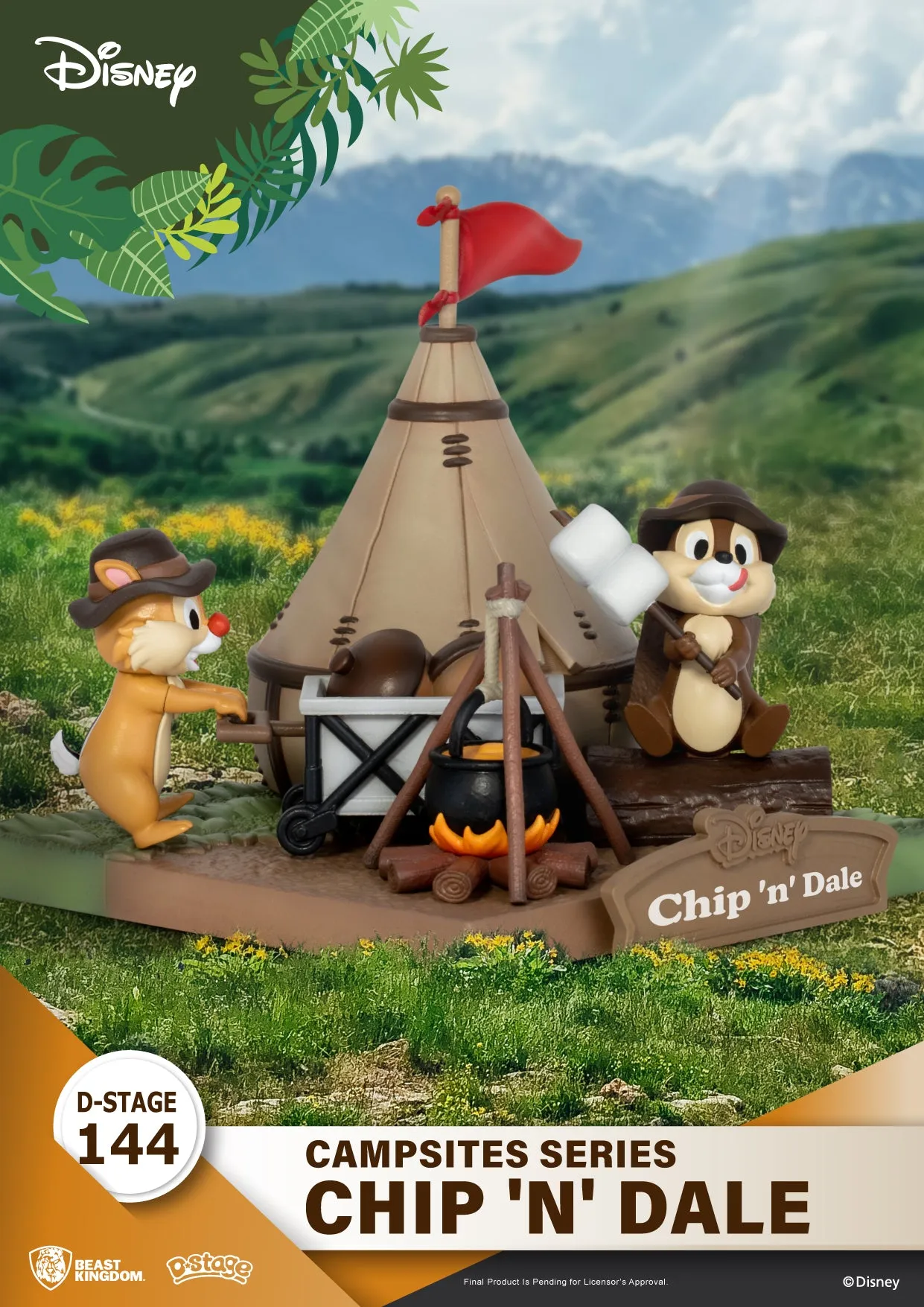 Beast Kingdom DS-144 Disney Campsites Series - Chip 'n' Dale Diorama Stage D-Stage Figure Statue