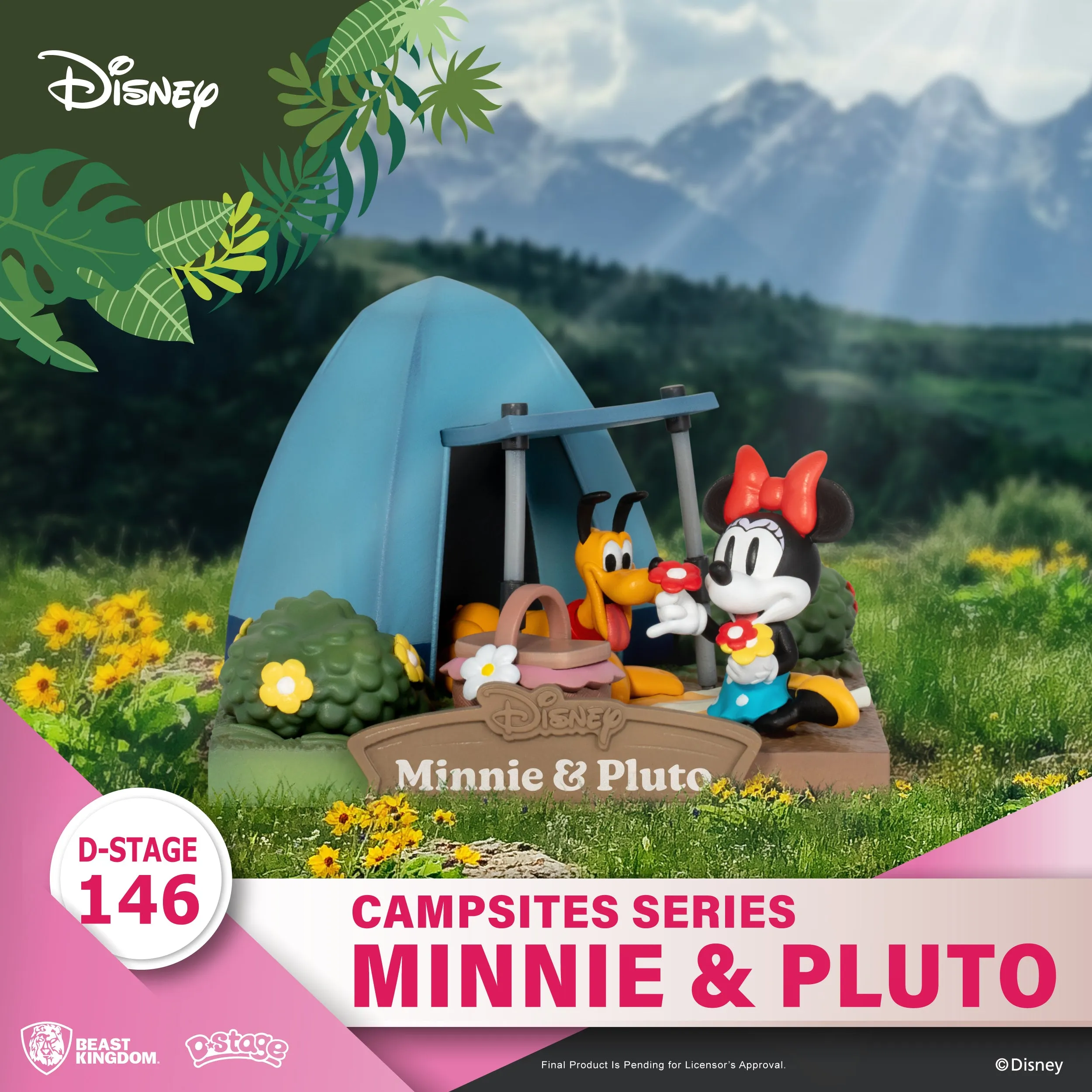 Beast Kingdom DS-146 Disney Campsites Series - Minnie & Pluto Diorama Stage D-Stage Figure Statue