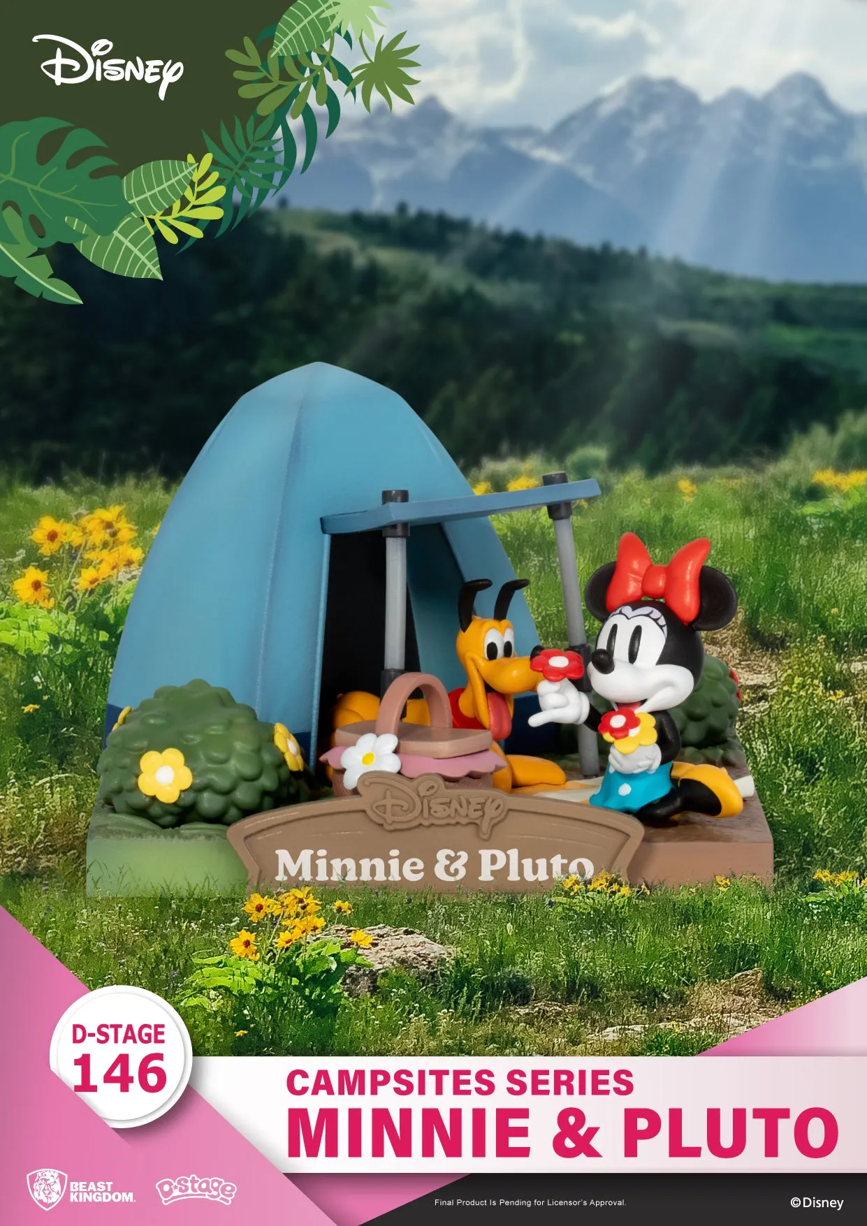 Beast Kingdom DS-146 Disney Campsites Series - Minnie & Pluto Diorama Stage D-Stage Figure Statue