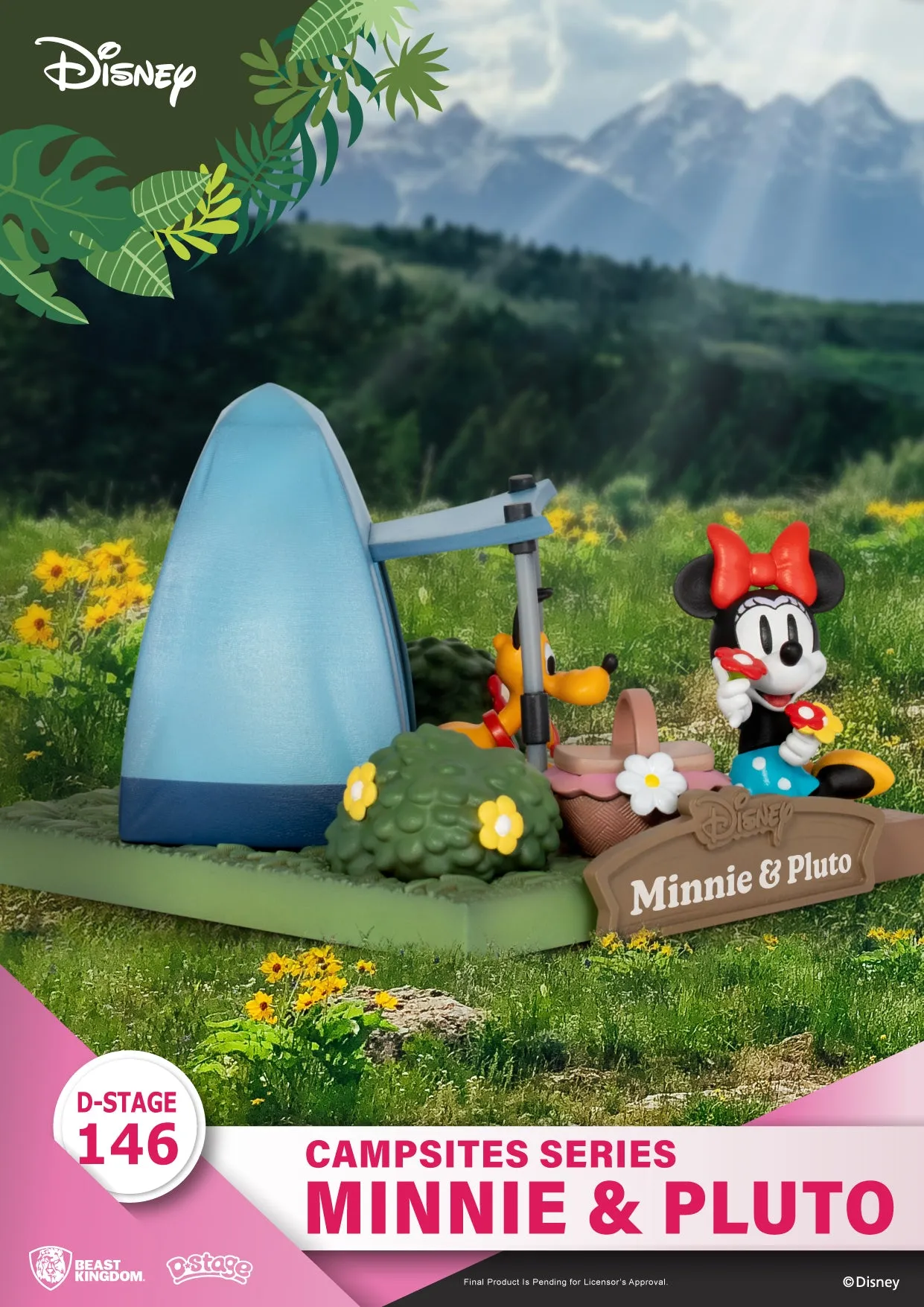 Beast Kingdom DS-146 Disney Campsites Series - Minnie & Pluto Diorama Stage D-Stage Figure Statue