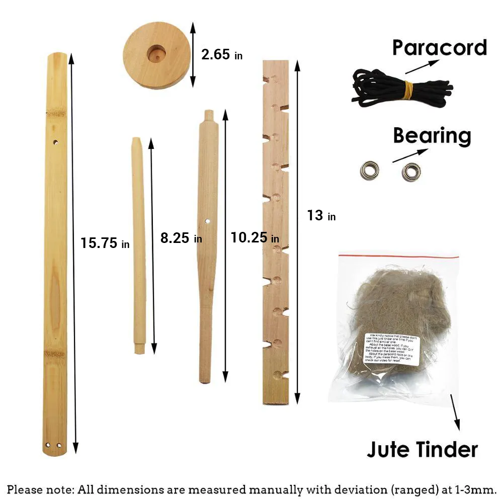 Bow Drill Fire Starter Kit