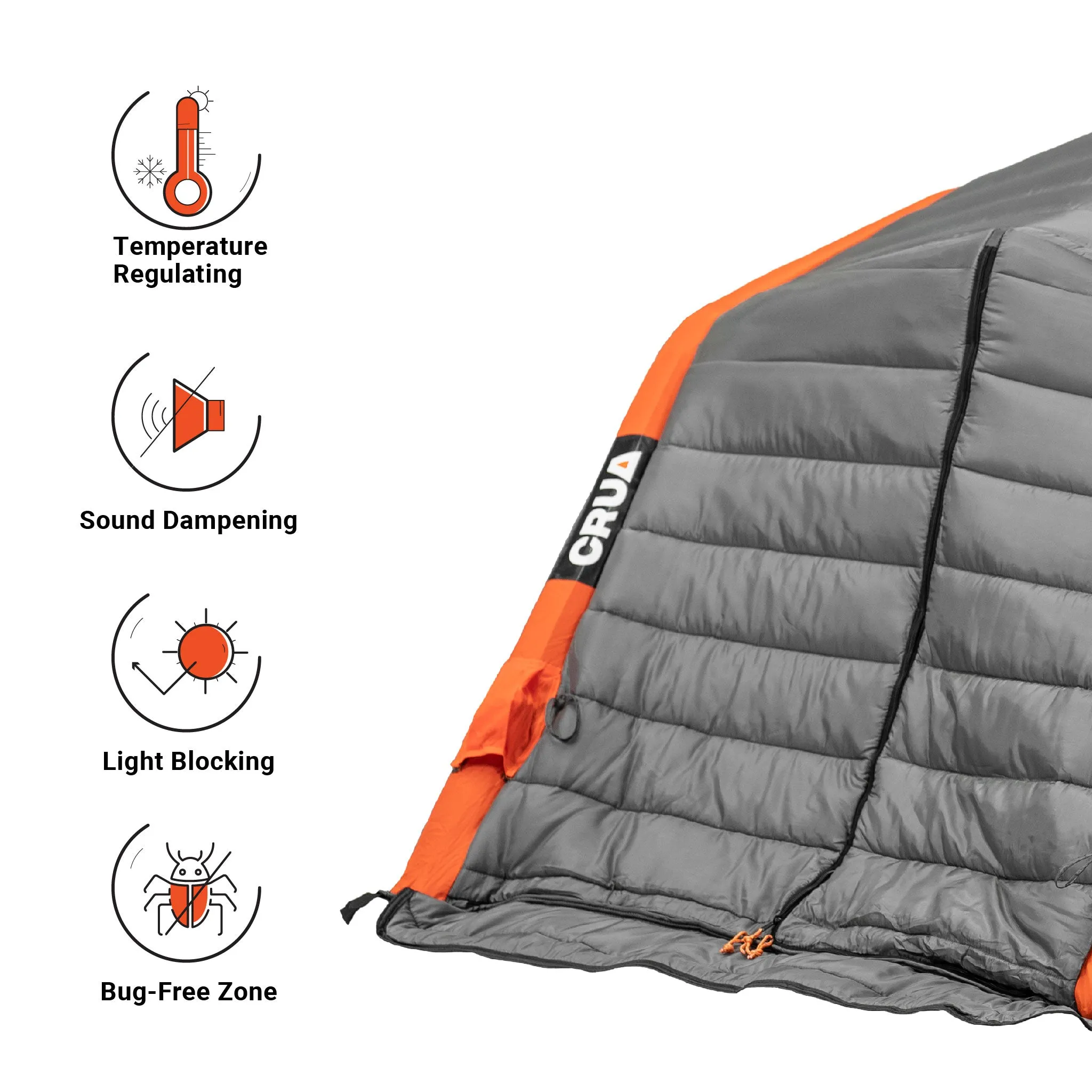 CULLA HAUL MAXX | 3 PERSON INSULATED INNER TENT WITH TEMPERATURE REGULATING, NOISE DAMPENING AND LIGHT BLOCKING FEATURES