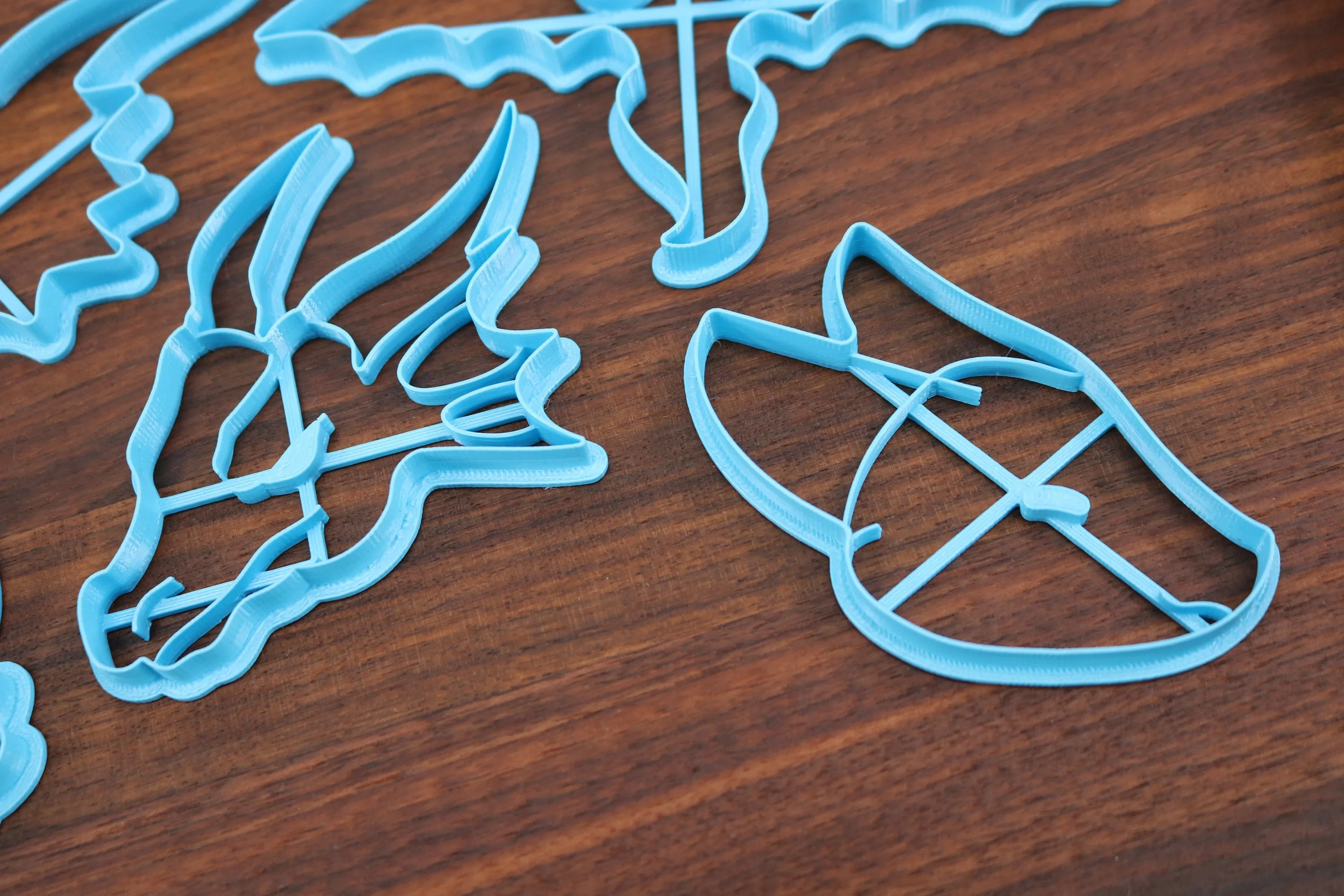 Cute Dragon Cookie Cutters - Dragon Outline, Flying Dragon, Cute Dragon Face