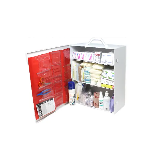 Ever Ready First Aid Industrial Metal First Aid Kit - 3 Shelf