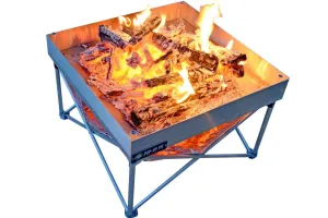 Fireside Outdoor Pop-Up Fire Pit & Heat Shield Combo