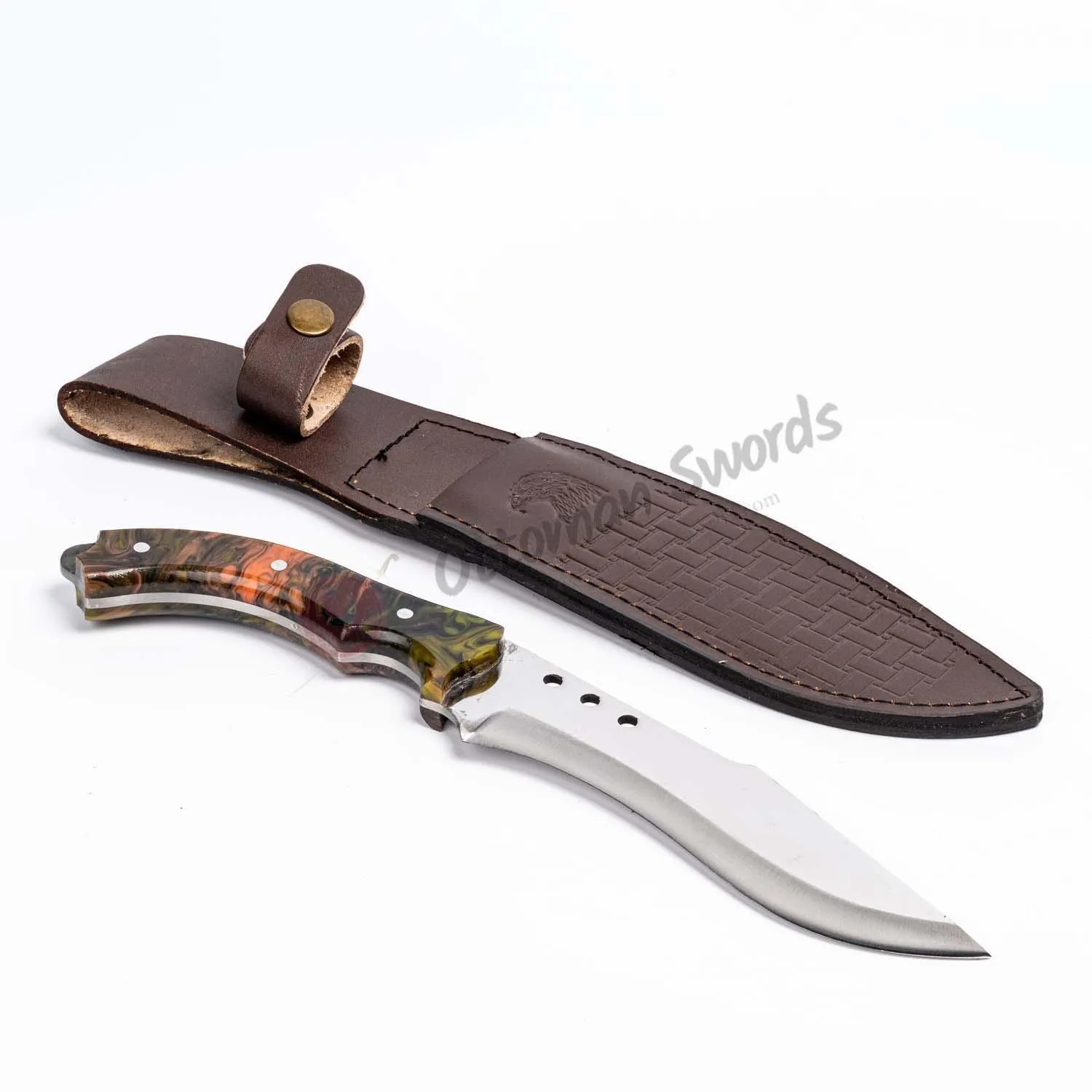 Fixed Blade Epoxy Handle Hunting Knife Mixed