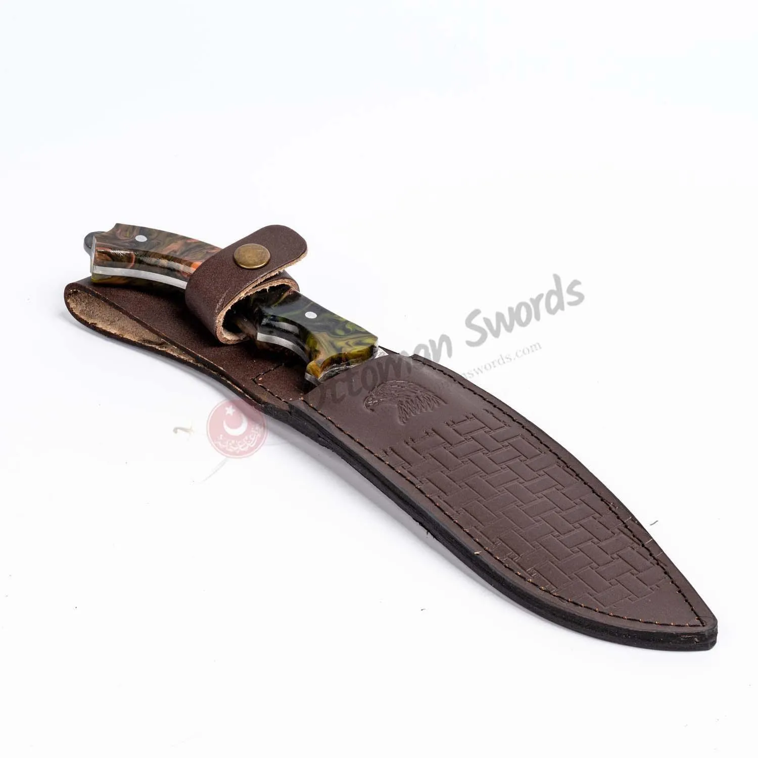 Fixed Blade Epoxy Handle Hunting Knife Mixed