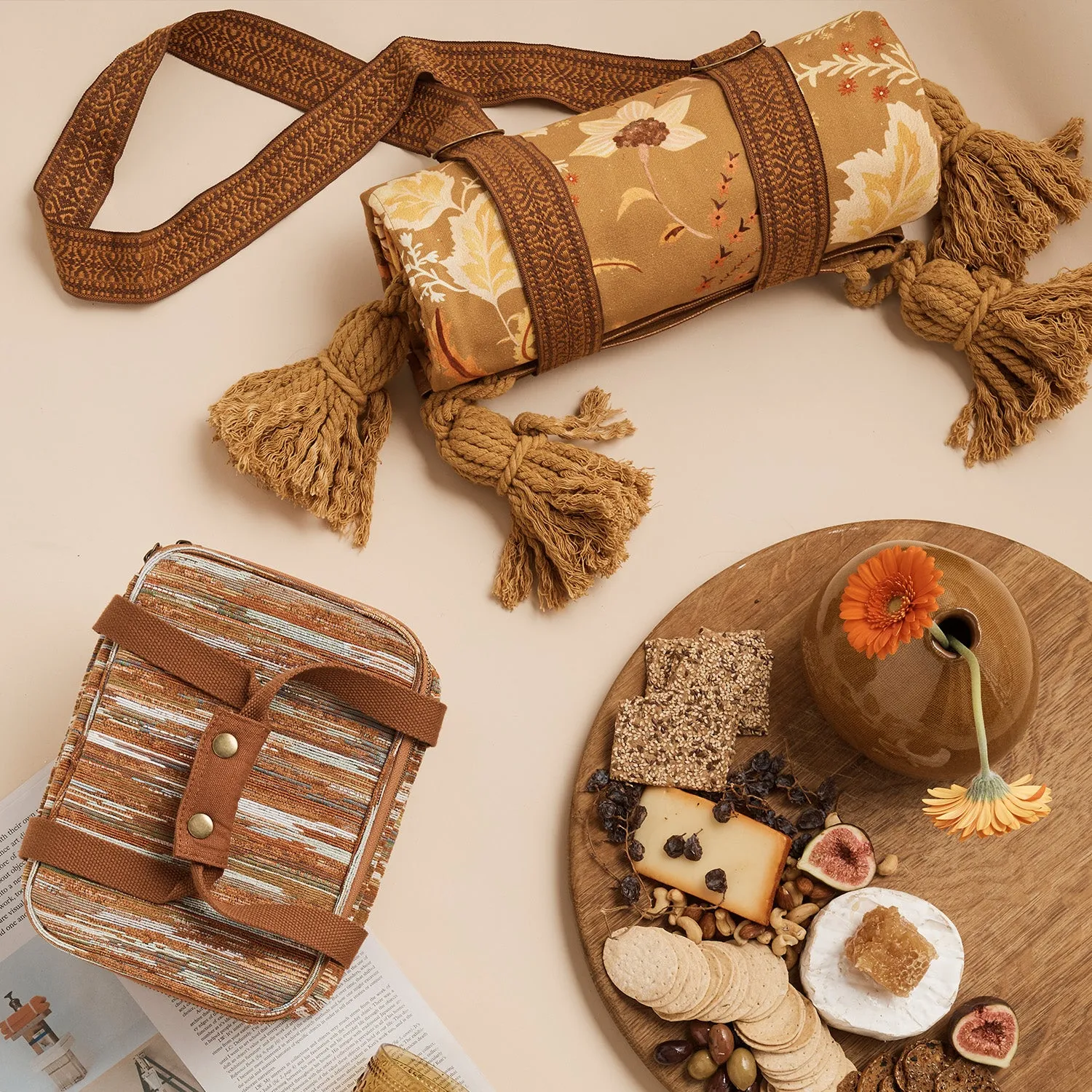 Folk Picnic Blanket