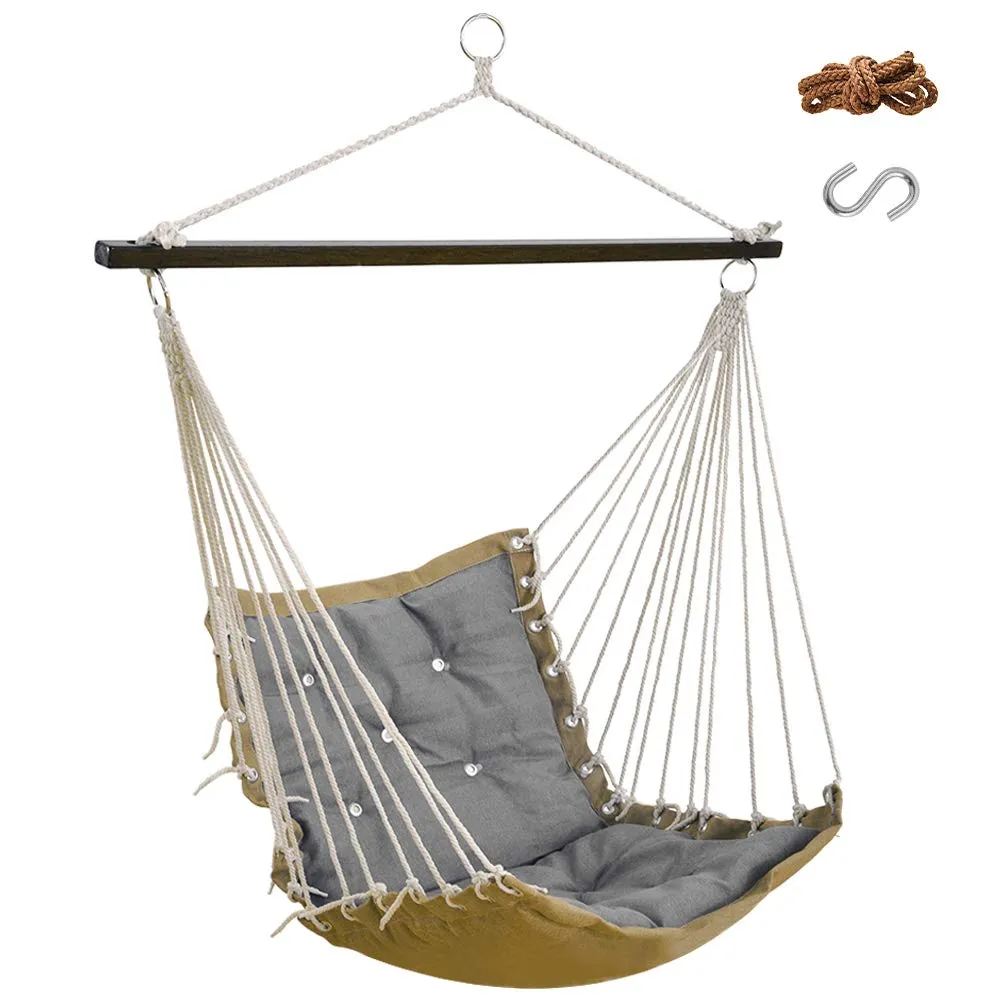 Hanging Rope Hammock Chair Swing Seat - Lazy Daze Hammocks