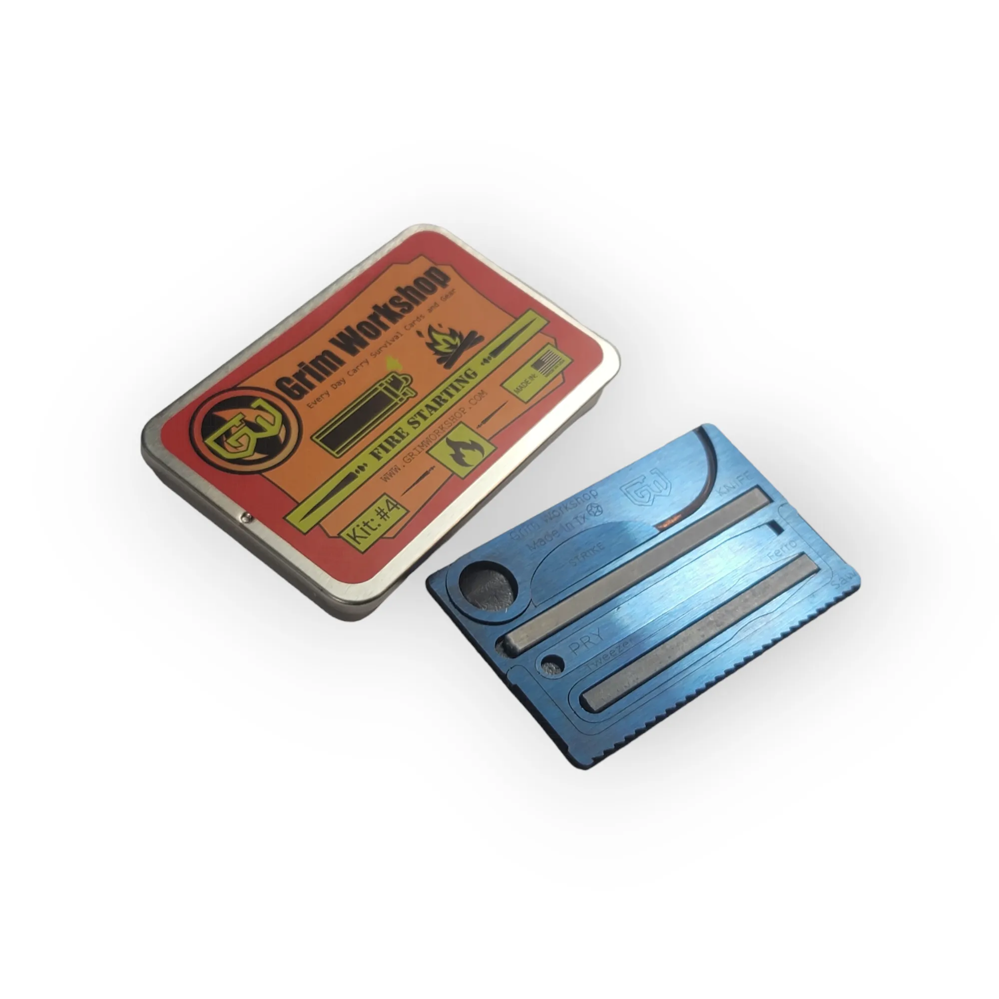 Hot Shot Fire Card Gen2: Survival Knife with Fire Starter Card