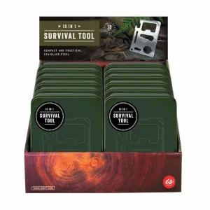 IS Gift 10 in 1 Survival Tool Tin