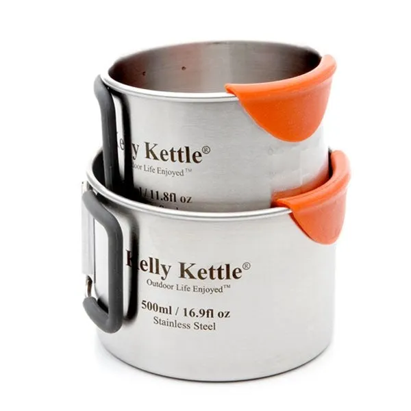 Kelly Kettle Camping Cups (Stainless Steel)