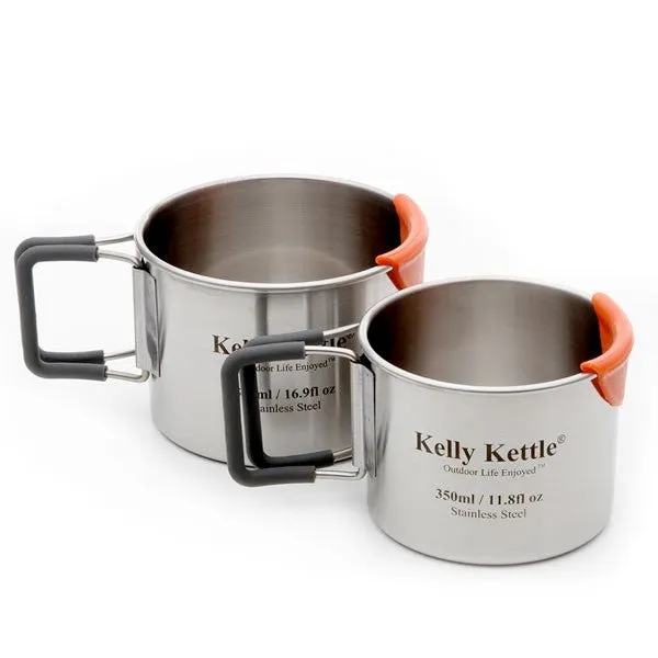 Kelly Kettle Camping Cups (Stainless Steel)