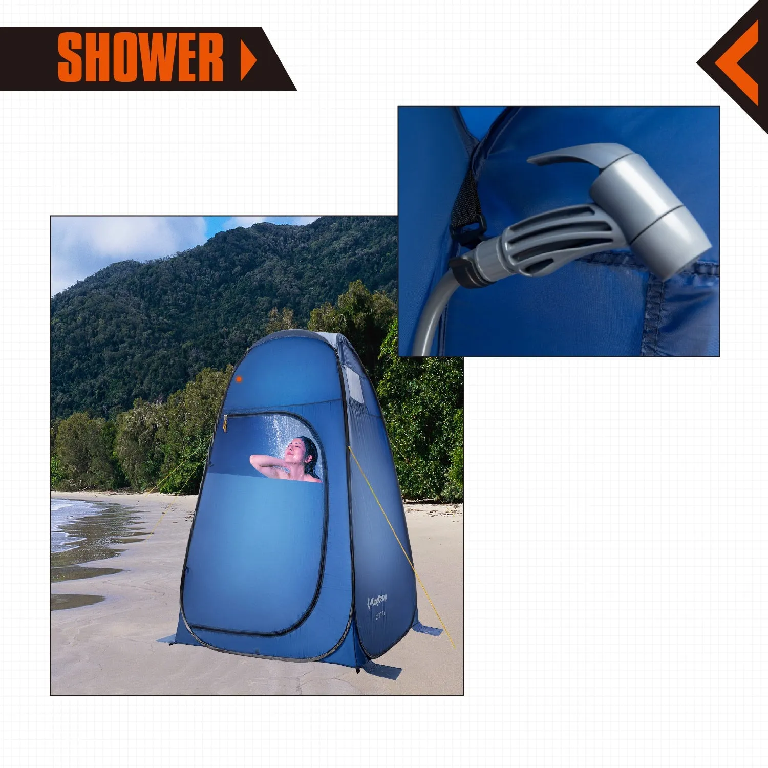 KingCamp COMO Portable Showers & Privacy Tent