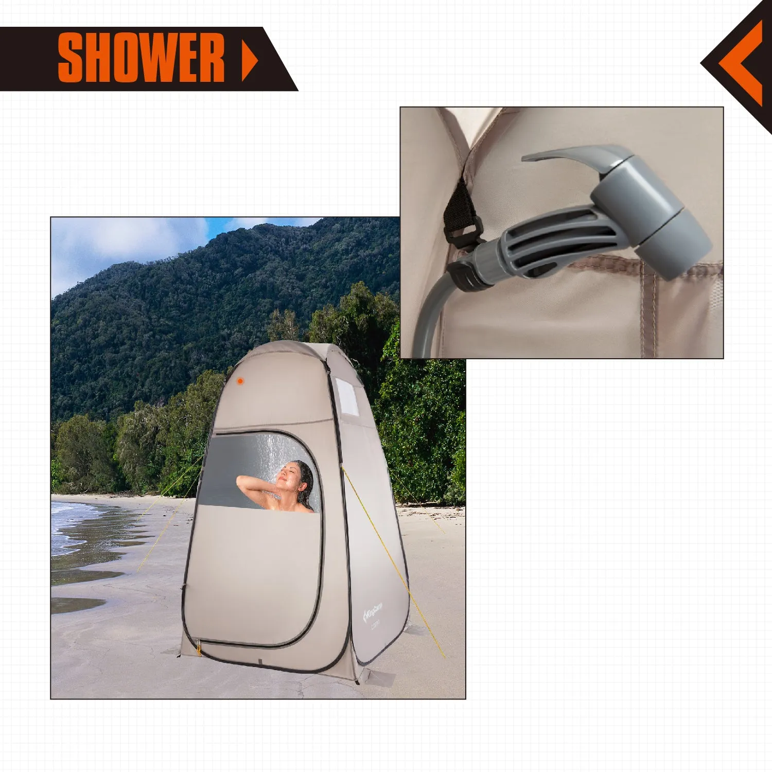 KingCamp COMO Portable Showers & Privacy Tent