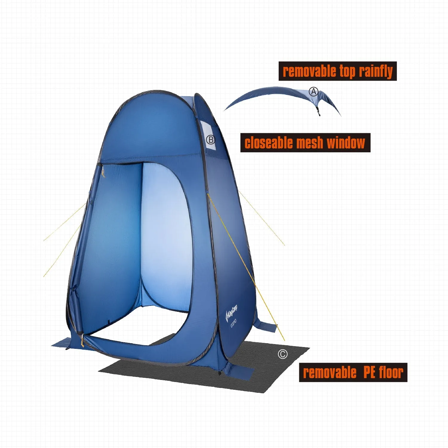 KingCamp COMO Portable Showers & Privacy Tent