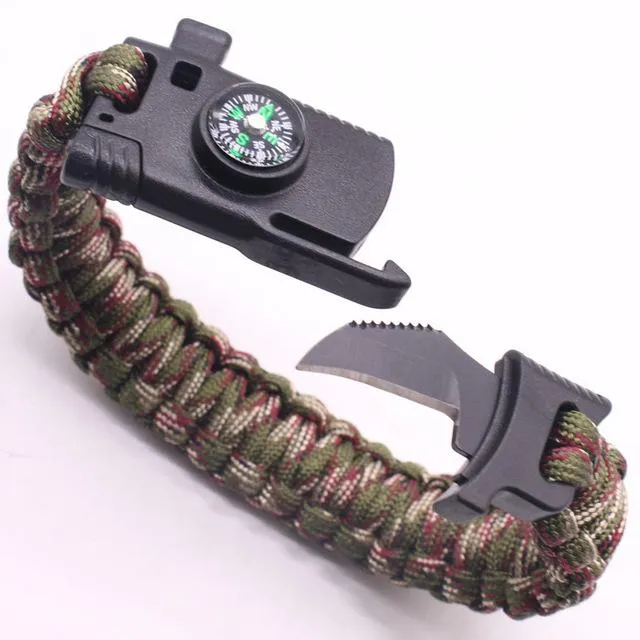 Military Outdoor Paracord Survival Bracelet