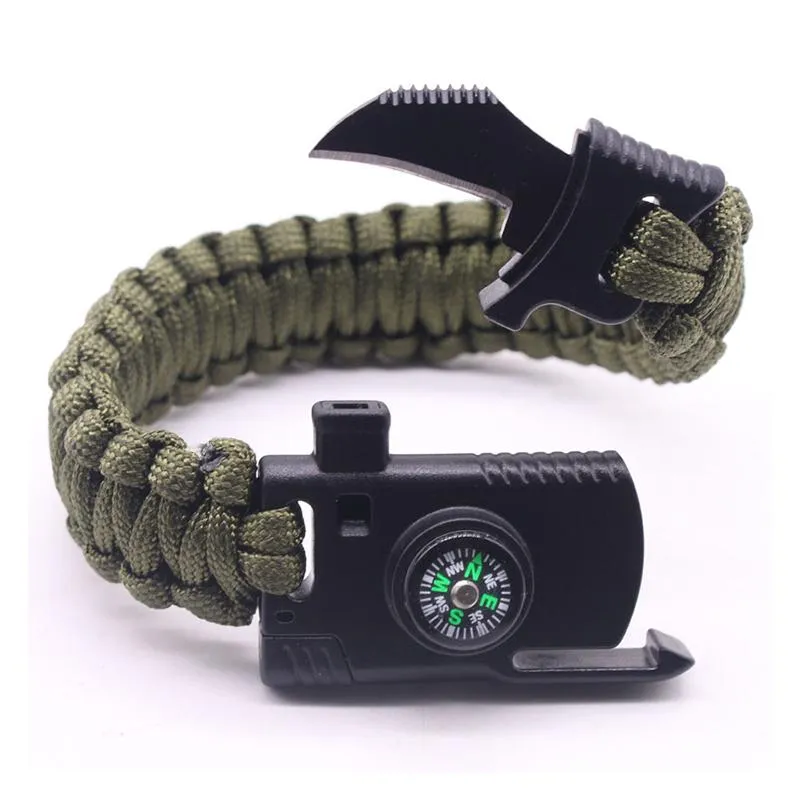 Military Outdoor Paracord Survival Bracelet