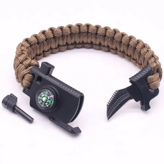 Military Outdoor Paracord Survival Bracelet