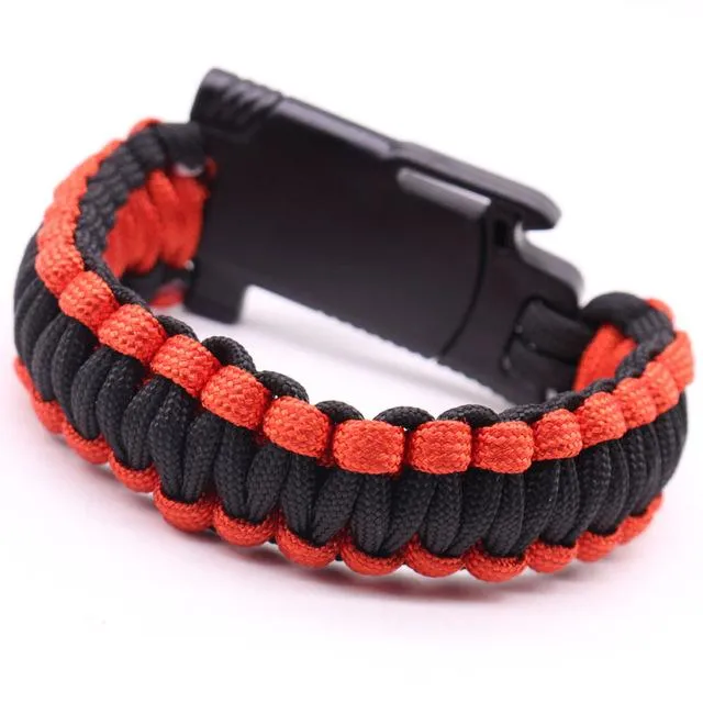 Military Outdoor Paracord Survival Bracelet