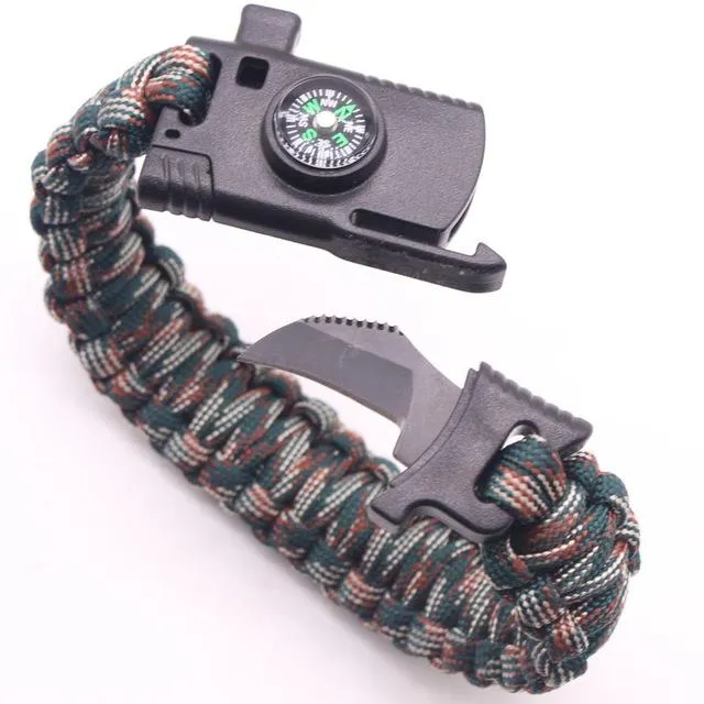 Military Outdoor Paracord Survival Bracelet