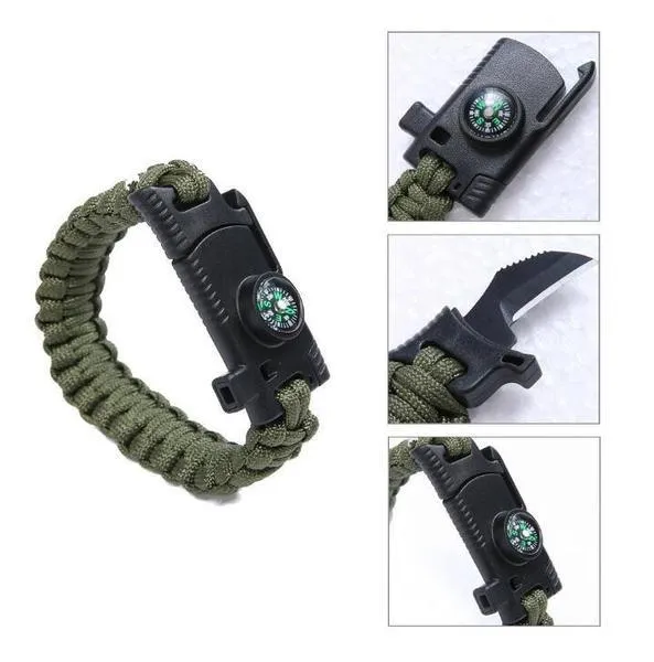 Military Outdoor Paracord Survival Bracelet