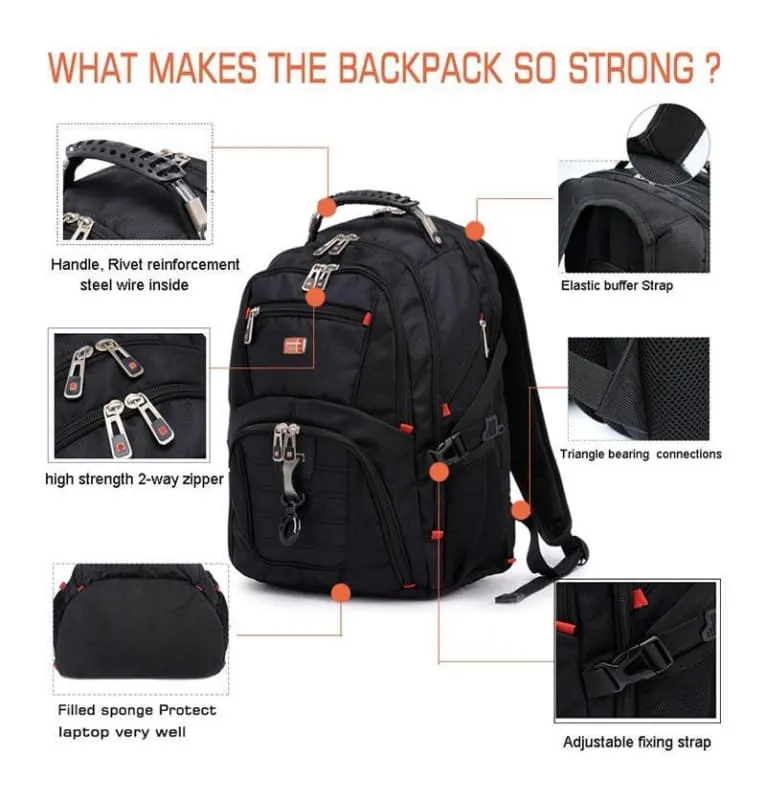 Multifunctional Laptop Backpack Waterproof