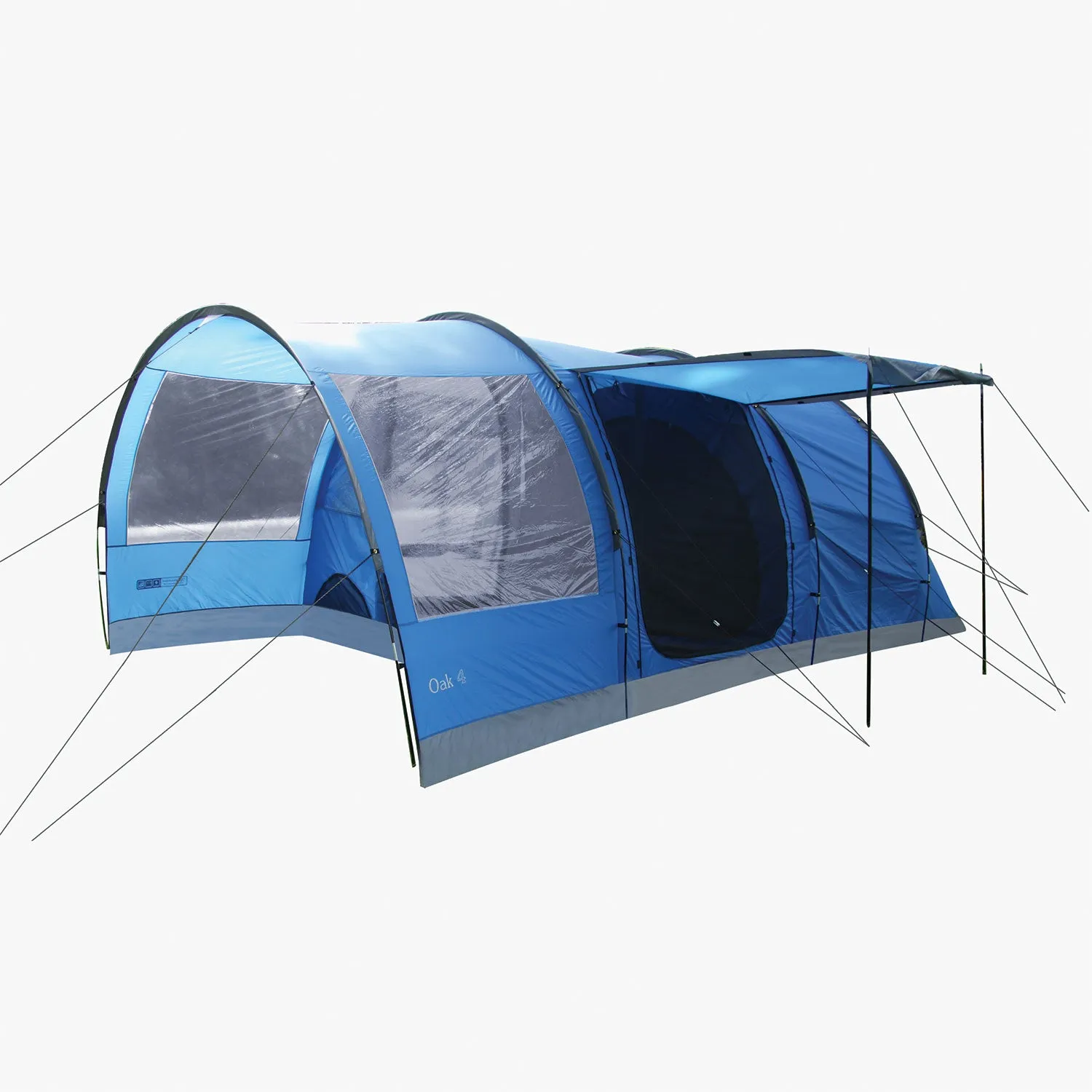 OAK 4 FAMILY TUNNEL TENT, BLUE