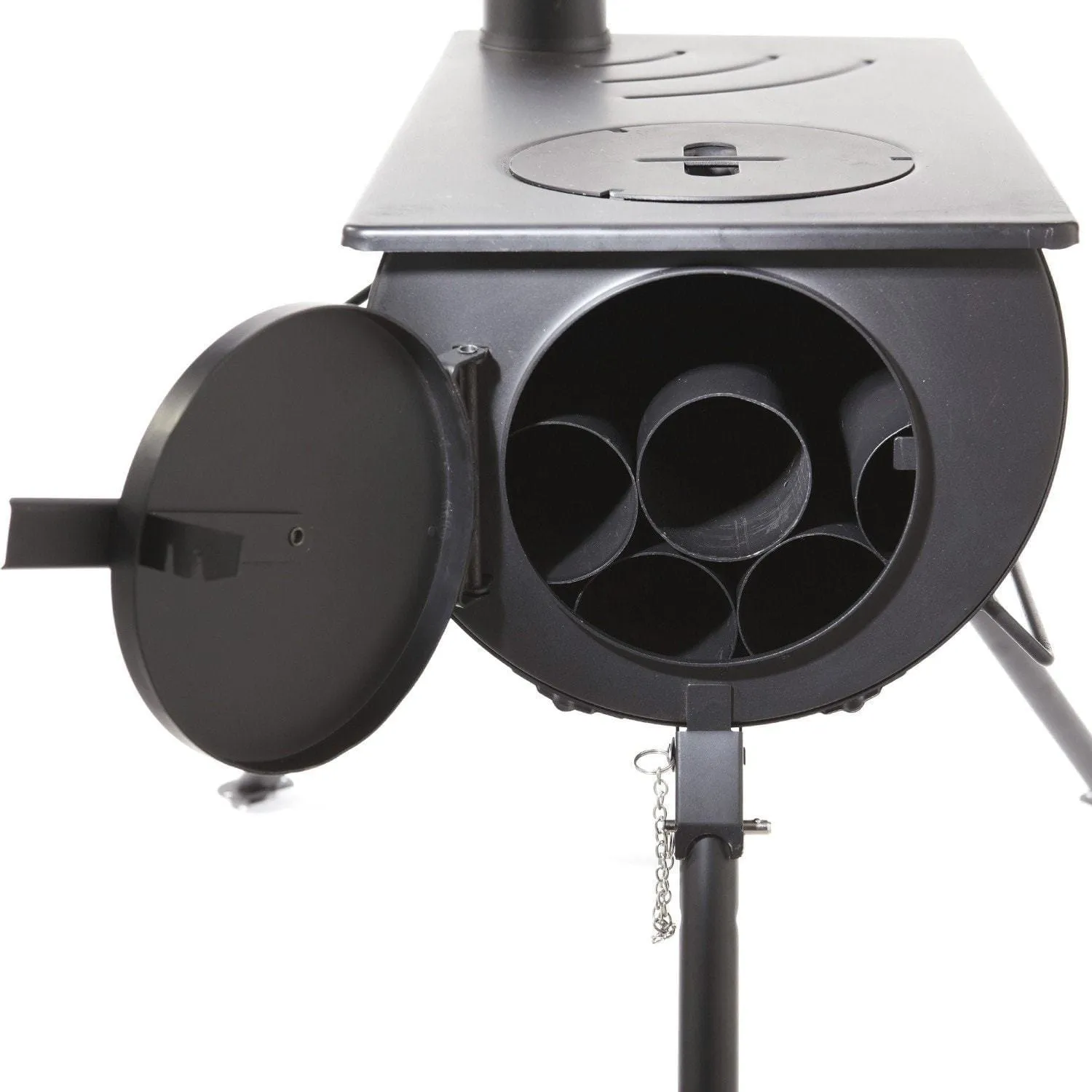 Outbacker® Pioneer Portable Tent Stove | 2.5KW 12KG | Flue and Boiler Package