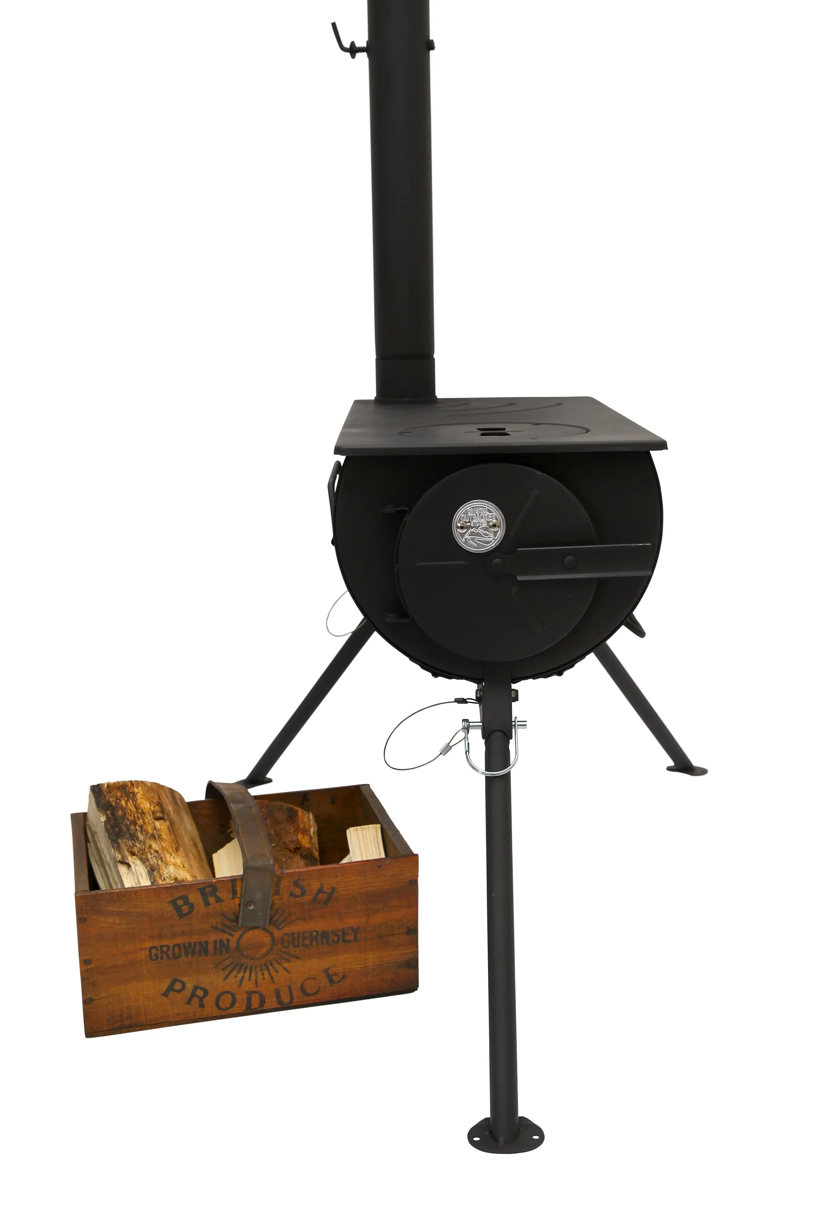 Outbacker® Pioneer Portable Tent Stove | 2.5KW 12KG | Flue and Boiler Package