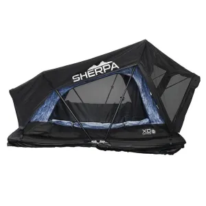 Overland Vehicle Systems XD Sherpa Hybrid Soft Shell Roof Top Tent, Blue Body & Black Rainfly