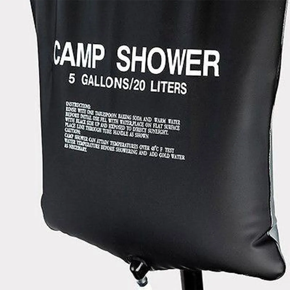 Pop Up Portable Privacy Shower room Tent &20L Outdoor Camping Water Bag Camp Set - orange