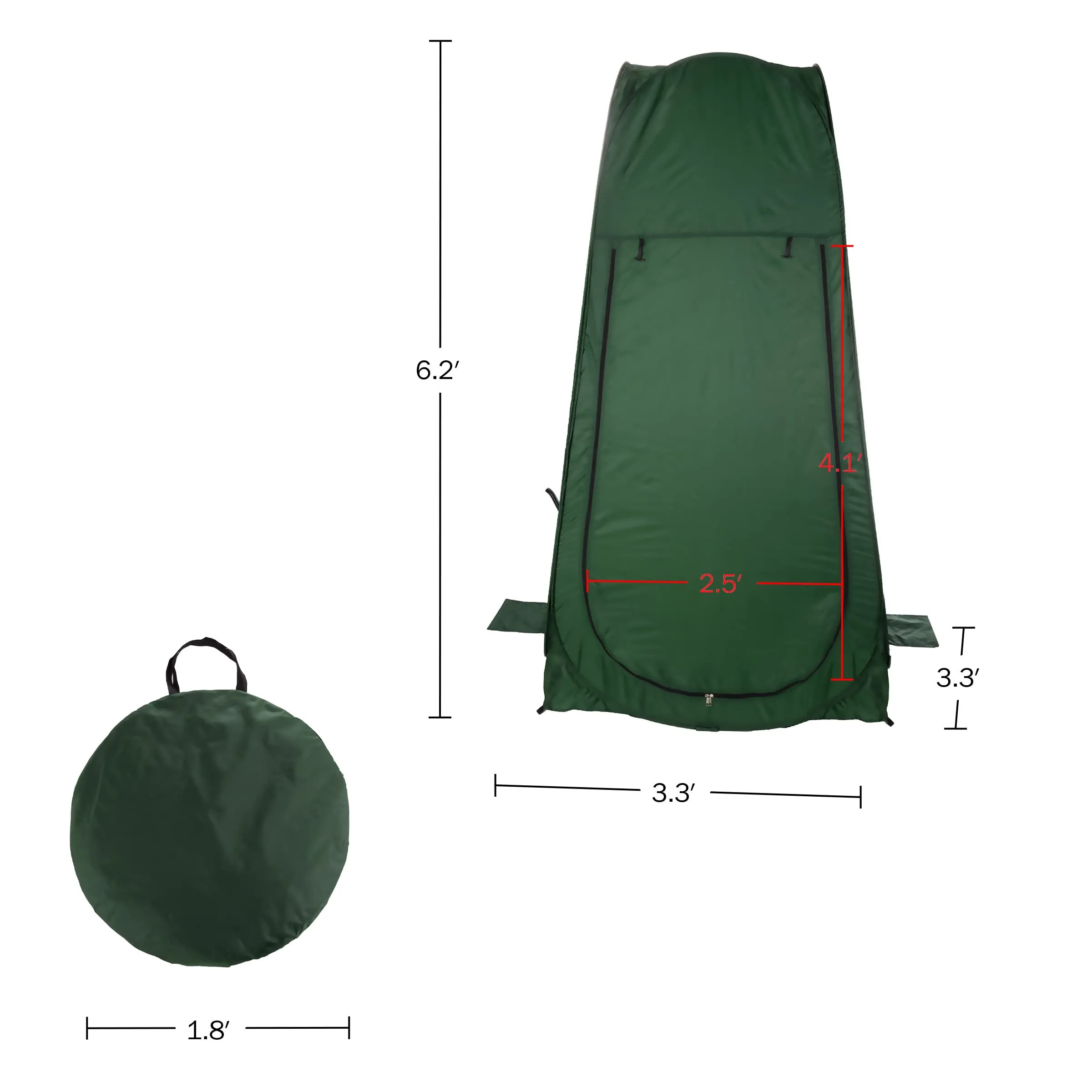 Portable Pop Up Outdoor Privacy Tent - Instant Dressing and Showering