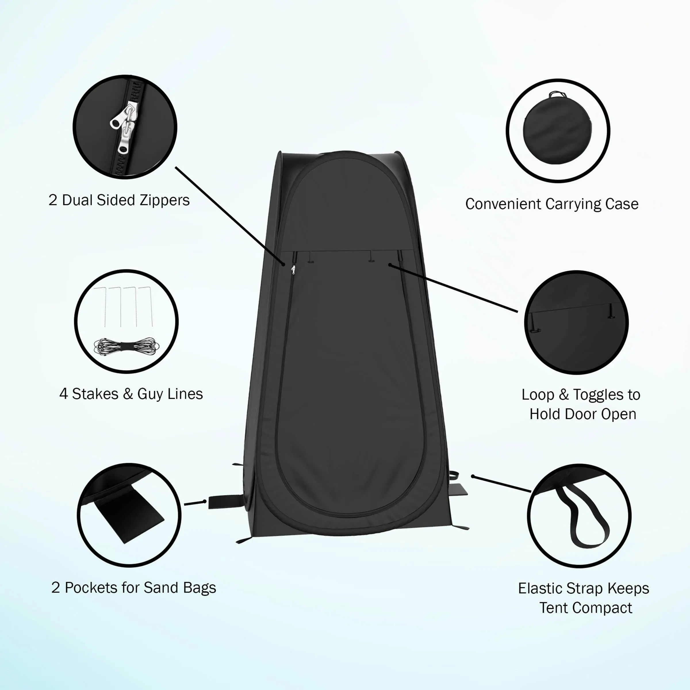 Portable Pop Up Outdoor Privacy Tent - Instant Dressing and Showering