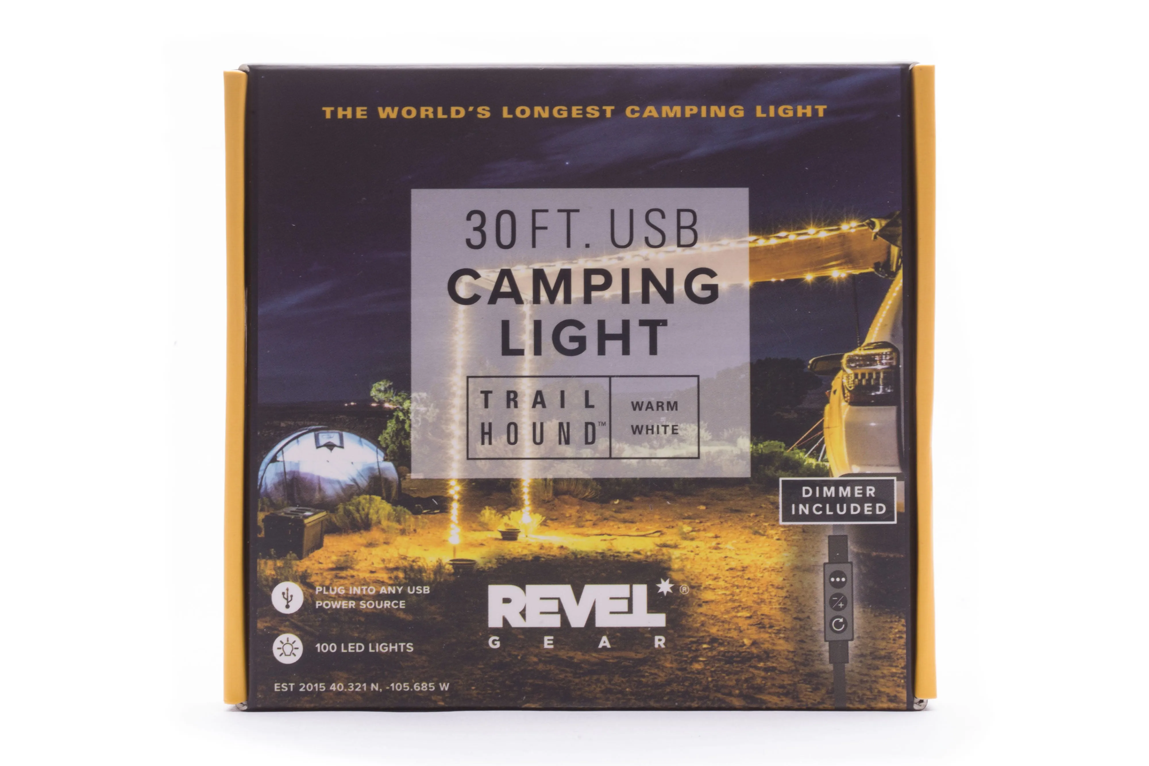 Revel Gear Trail Hound 30ft Camping Light Soft (warm) White with Dimmer