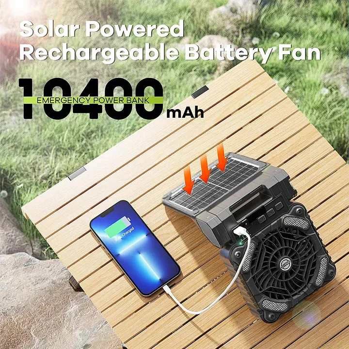 SAKER® Portable Solar Fan