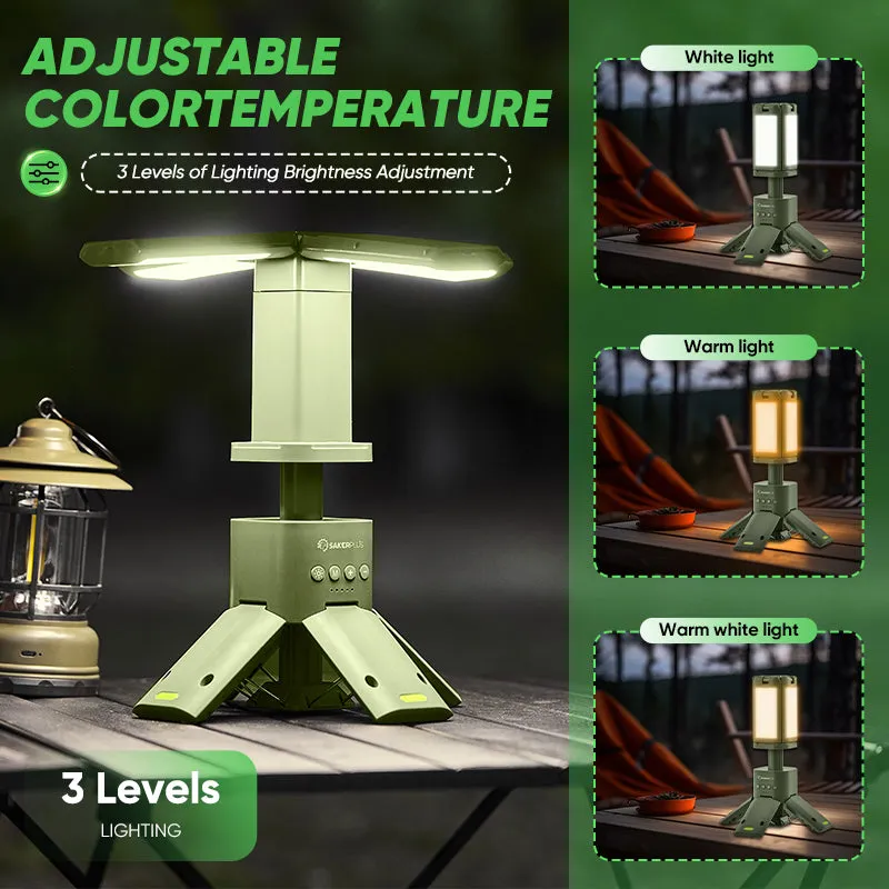 SakerPlus Camping Lantern with Four Led Lamps