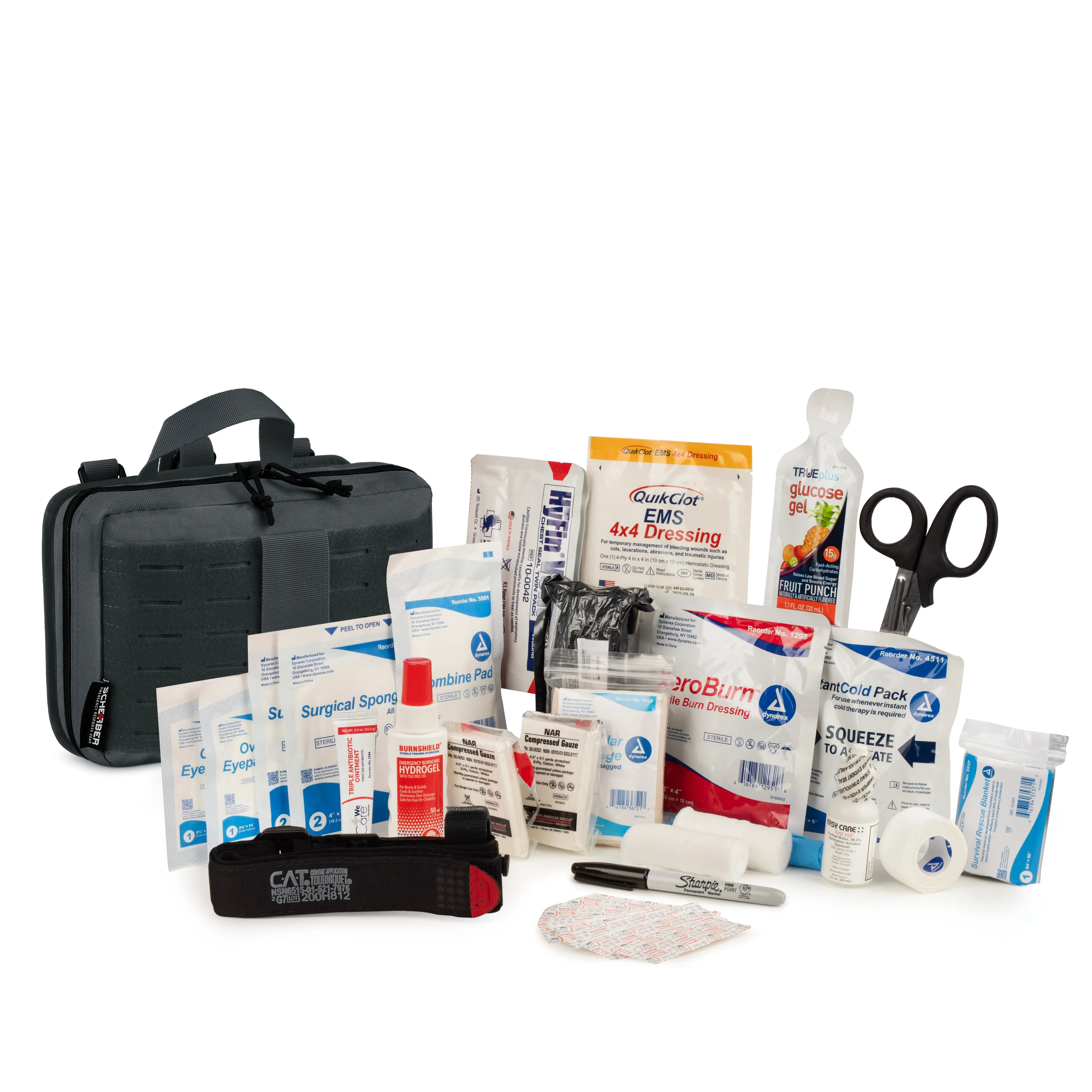 Scherber Vehicle IFAK Emergency Trauma Kit | 90  Medical Supplies | Intermediate