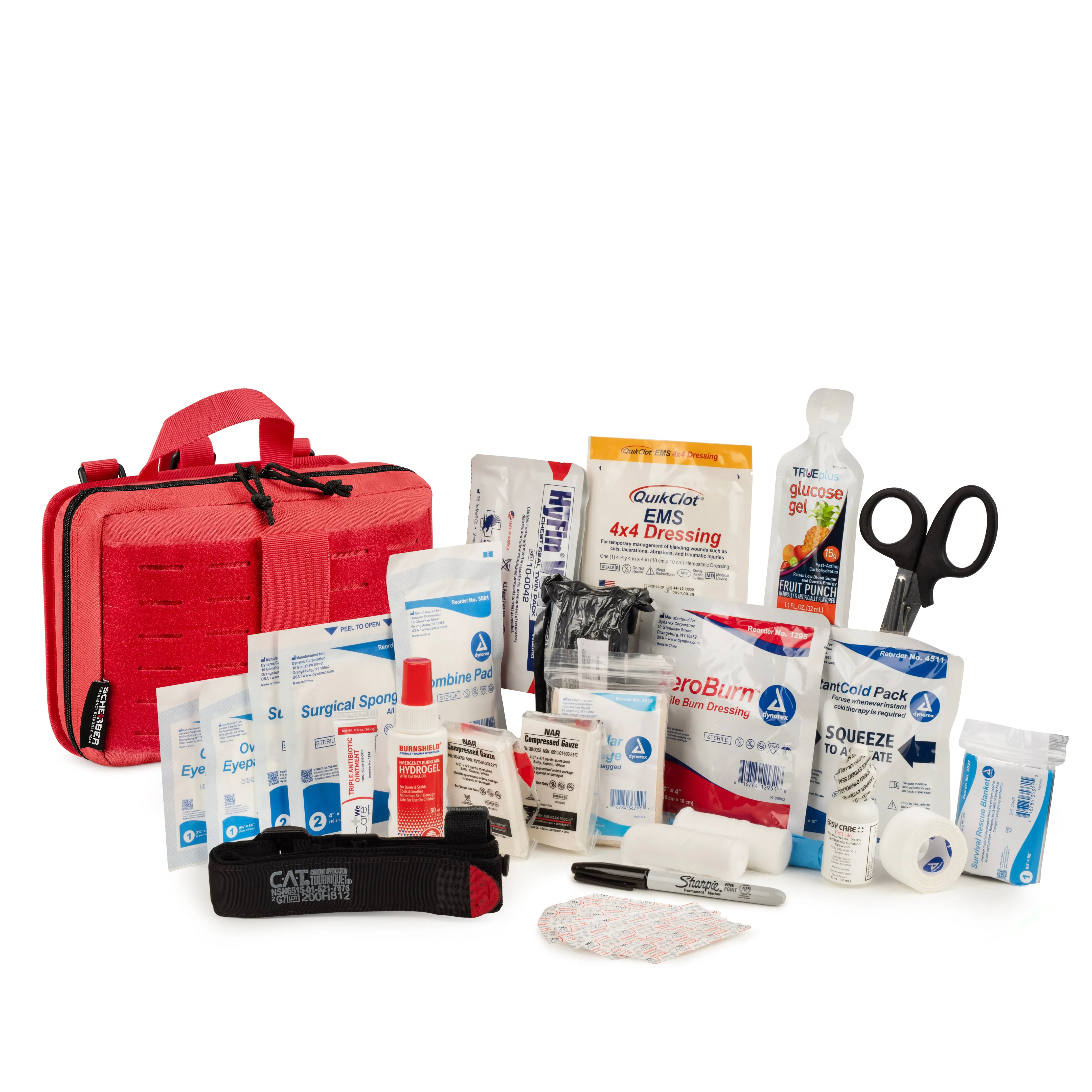 Scherber Vehicle IFAK Emergency Trauma Kit | 90  Medical Supplies | Intermediate