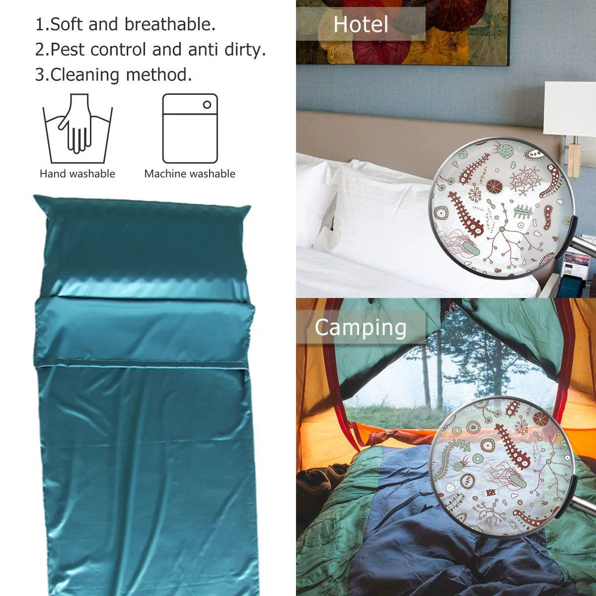 Sleeping Bag Liner and Camping Sheet