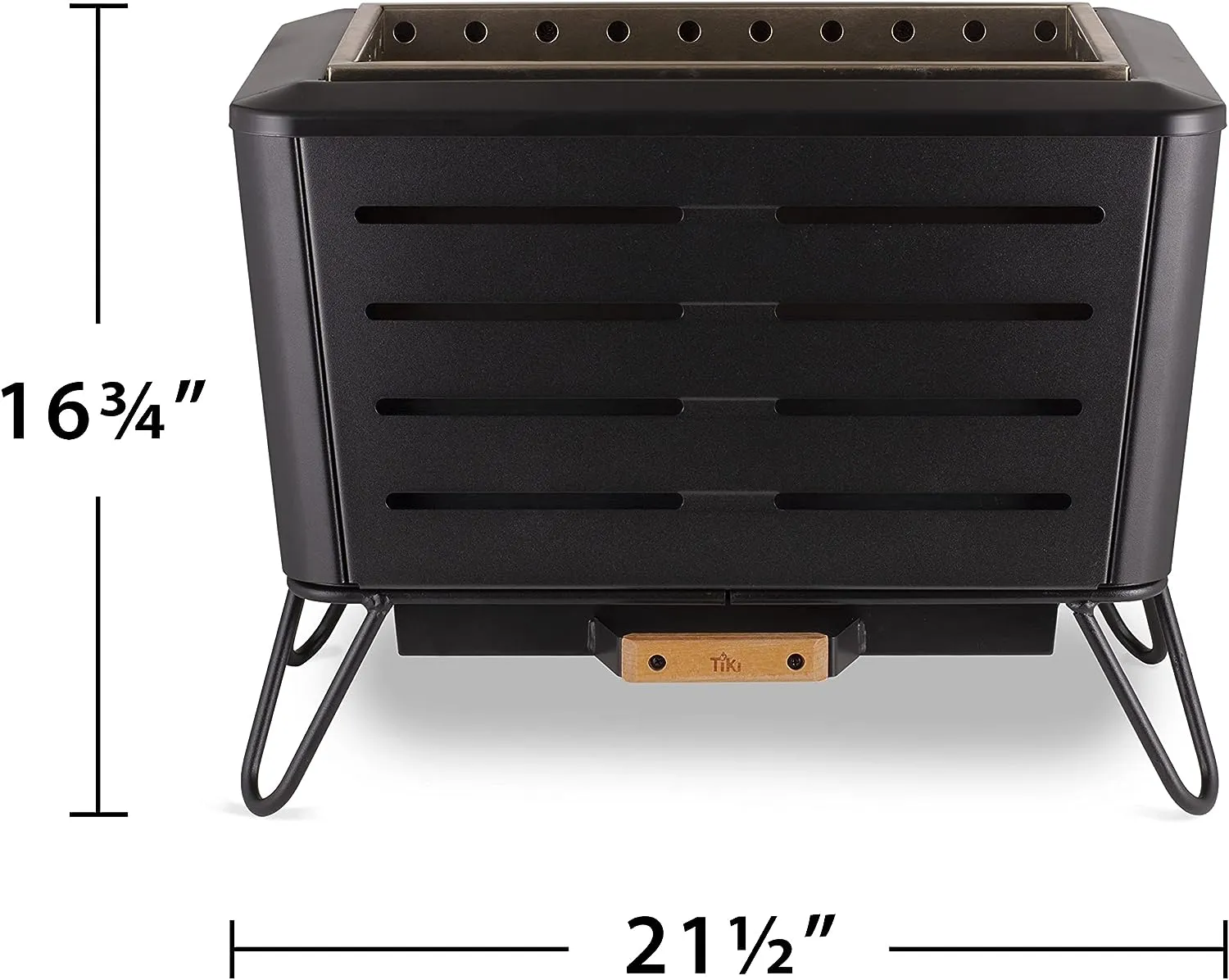 Smokeless Fire Pit Rectangular Wood Burning Outdoor Firepits,  Stainless Steel, Great for Camping 14.5x21.5x16.7"