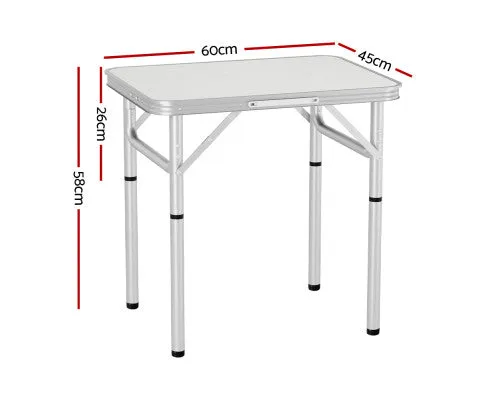 Weisshorn Foldable Kitchen Camping Table 60cm