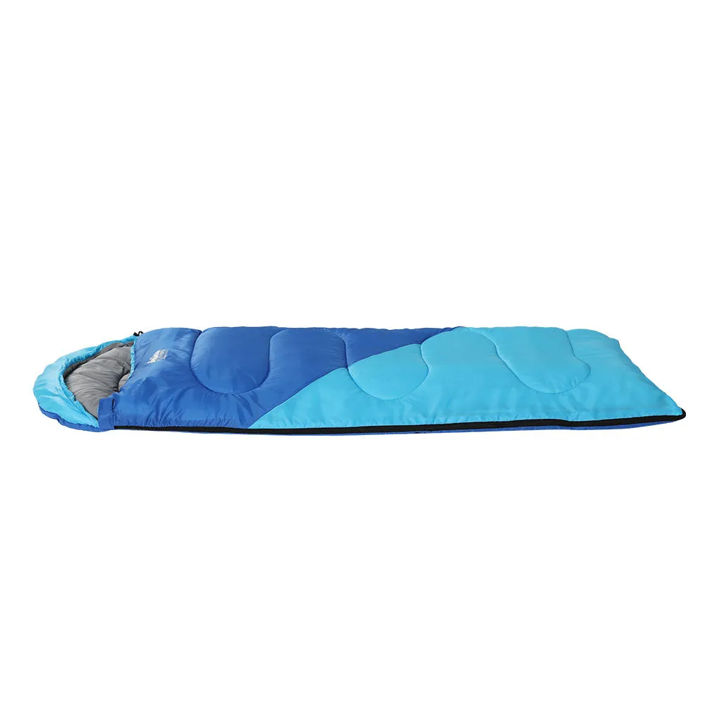 Weisshorn Sleeping Bag Bags Kids 172cm Camping Hiking Thermal Blue